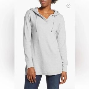 Patagonia Waffleknit Hooded Pullover Light Gray Size XL